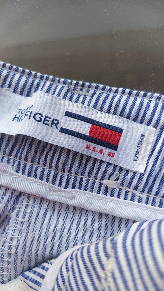 Çizgili Pamuklu Hamile Mini Şort - Görsel 4