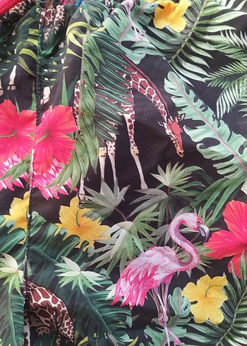 Renkli Desenli Erkek Mini Şort Mayo bay bayan - Görsel 2