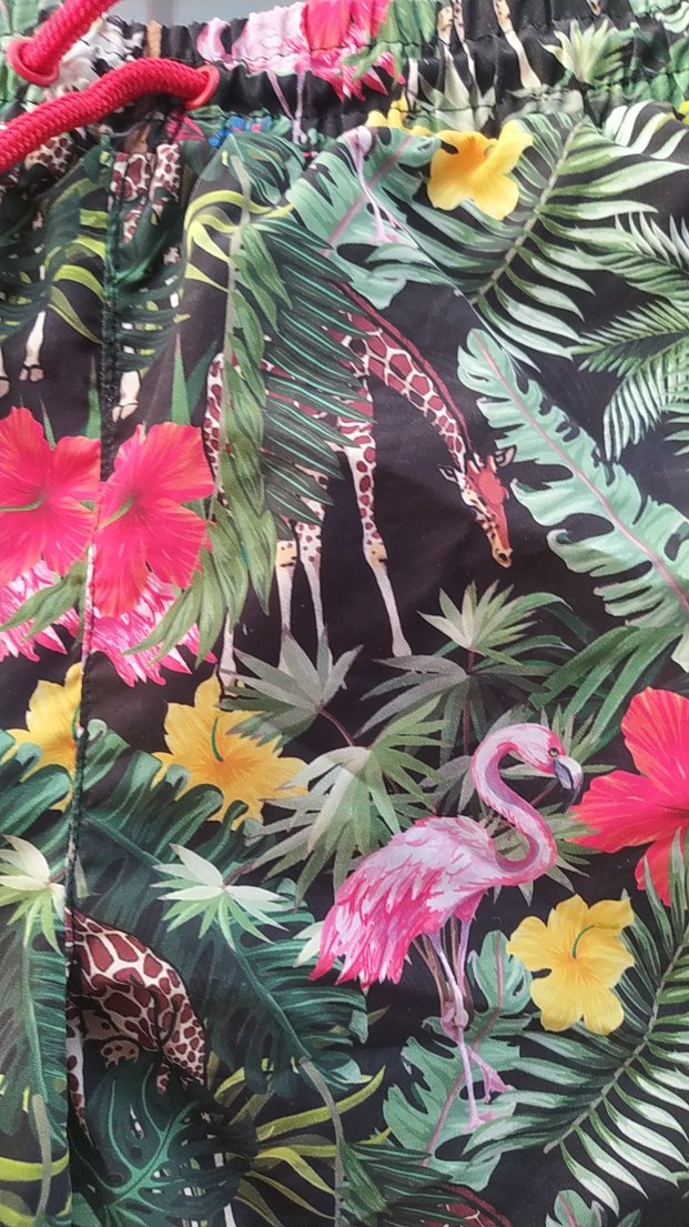 Renkli Desenli Erkek Mini Şort Mayo bay bayan - Görsel 2