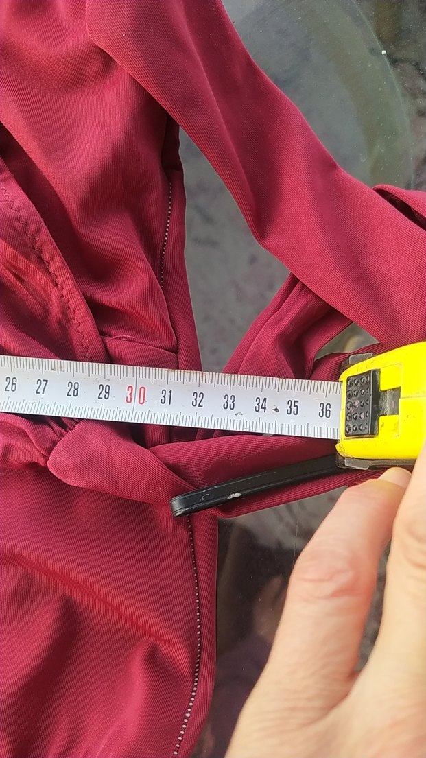 Kırmızı Drapeli Kadın Mayo - Görsel 2