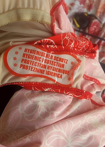 Kırmızı Bohem Tarzı Askısız Mayo - Görsel 4