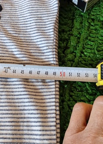 Gri Çizgili Dantel Detaylı - Görsel 2