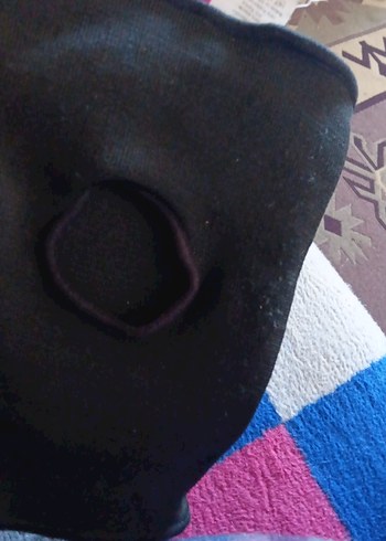 Siyah Biker Diz Koruyucu Velcro Bantlı - Görsel 2