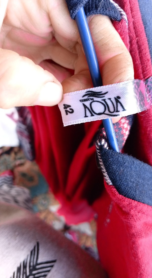 Renkli Baskılı Uzun Kollu Hamile Gecelik - Görsel 3