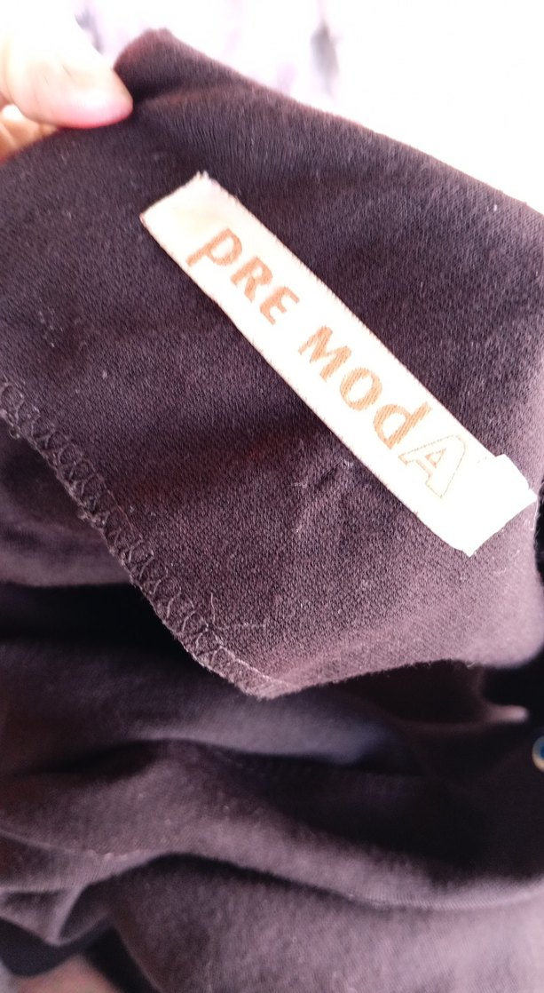 Kahverengi Kolsuz Midi Keten Elbise - Görsel 3