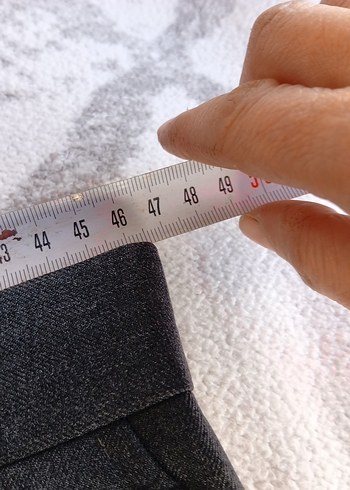 Gri Regular Fit Kemerli Erkek Pantolon - Görsel 4