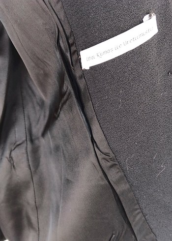 Siyah Düğmeli bay bayan ceket - Görsel 4