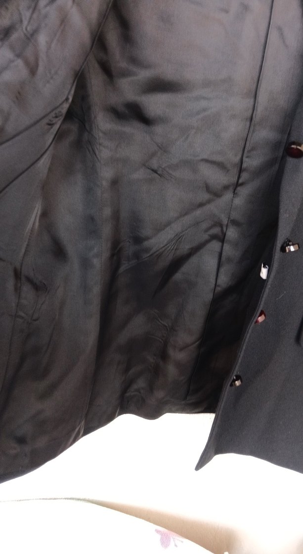 Siyah Düğmeli bay bayan ceket - Görsel 3