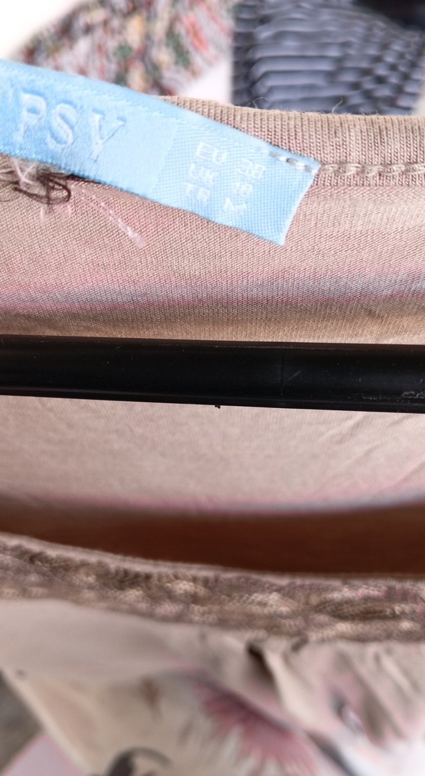 Nakışlı, Kolsuz, Uzun Hamile Bluzu - Görsel 3