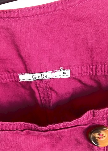 Pembe Düğmeli Kolsuz Midi Keten Elbise - Görsel 3