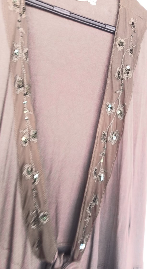 Bohem Tarz Uzun Kolsuz V Yaka Elbise - Görsel 3