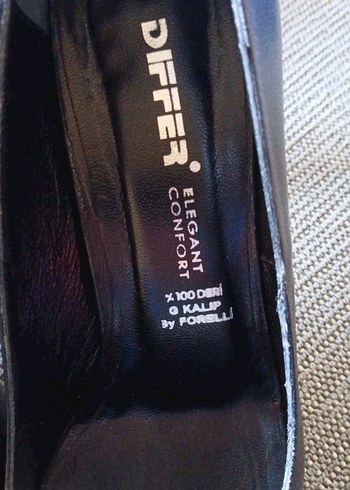 Fermuarlı Siyah Deri Klasik Topuklu Kadın Ayakkabı - Görsel 5