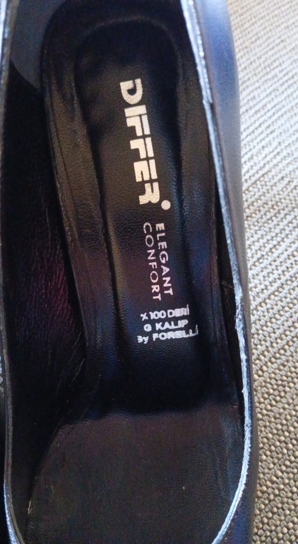 Fermuarlı Siyah Deri Klasik Topuklu Kadın Ayakkabı - Görsel 5