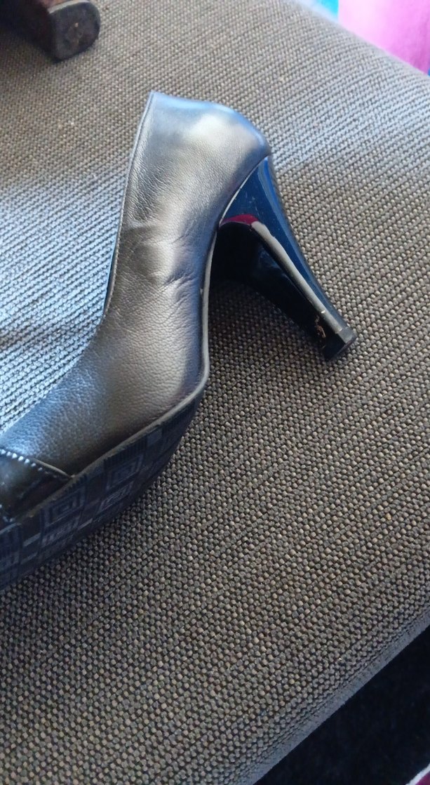 Fermuarlı Siyah Deri Klasik Topuklu Kadın Ayakkabı - Görsel 3