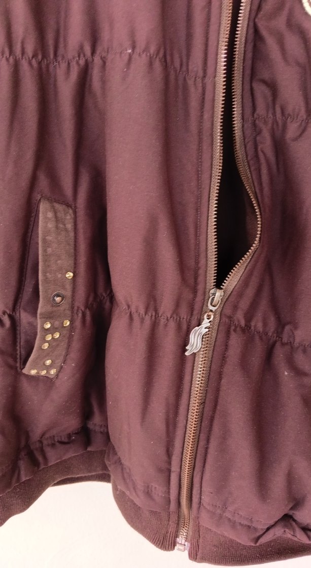 Düğmeli Kahverengi Kadın Ceket - Görsel 4