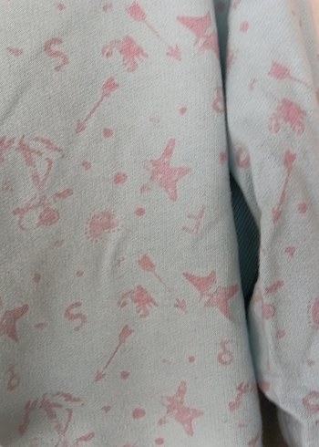 Mavi Desenli Uzun Kollu Kadın Sweatshirt - Görsel 2