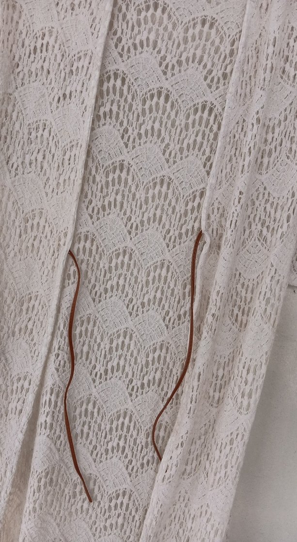 Nakışlı Bohem Bej Uzun Kadın Elbisesi - Görsel 2