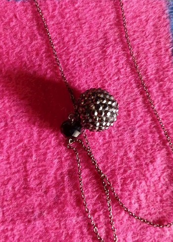 Renkli Zincir Detaylı Uzun Kadın Kolye - Görsel 2