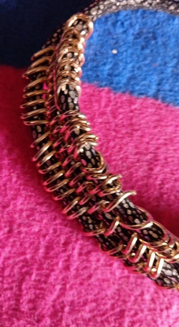 Renkli Nakışlı Uzun Bohem Elastik Kadın Kolye - Görsel 3