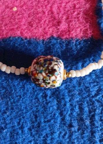 Uzun Boncuklu Çok Renkli Bohem Kadın Kolye - Görsel 2