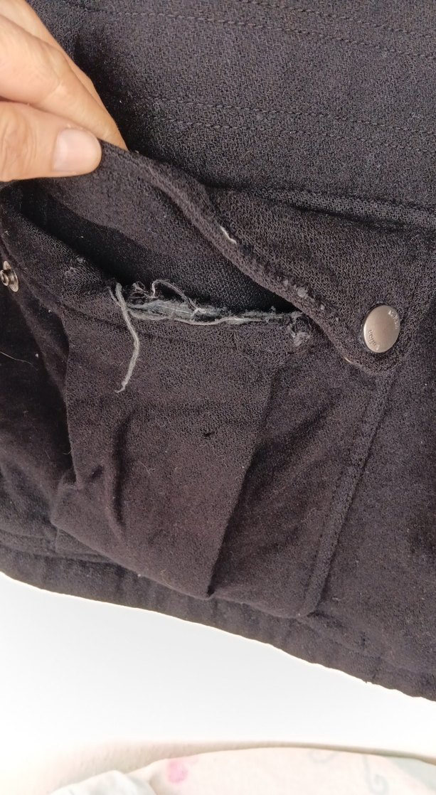 Düğmeli Erkek Gri Denim Ceket - Görsel 3