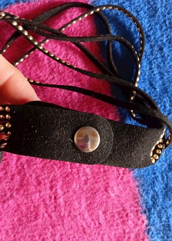 Renkli Nakışlı Elastik Kız Aksesuarı - Görsel 2