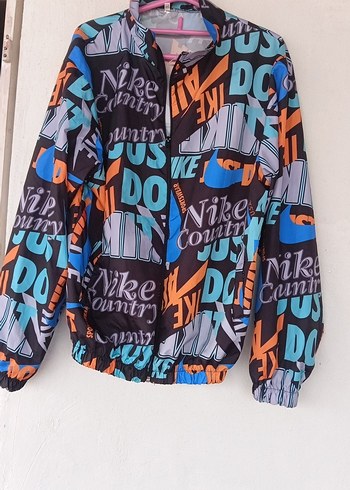 Nike Country Renkli Yazi Desenli Spor Ceket