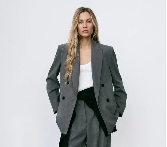 Zara Zara orta gri Çeket