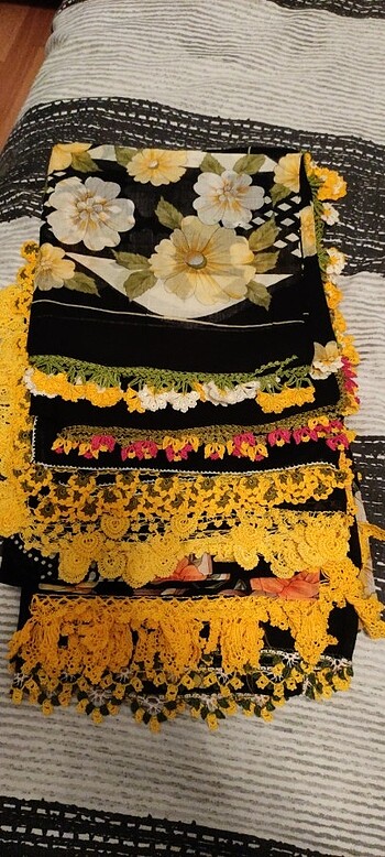 6 adet oyalı yazma