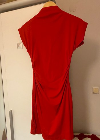 m Beden kırmızı Renk Kırmızı Mini Elbise