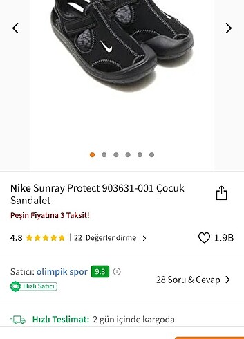 19 Beden Orijinal Nike Sunray Protect