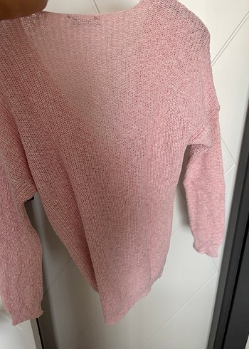 Pembe kruvaze kazak - Görsel 5