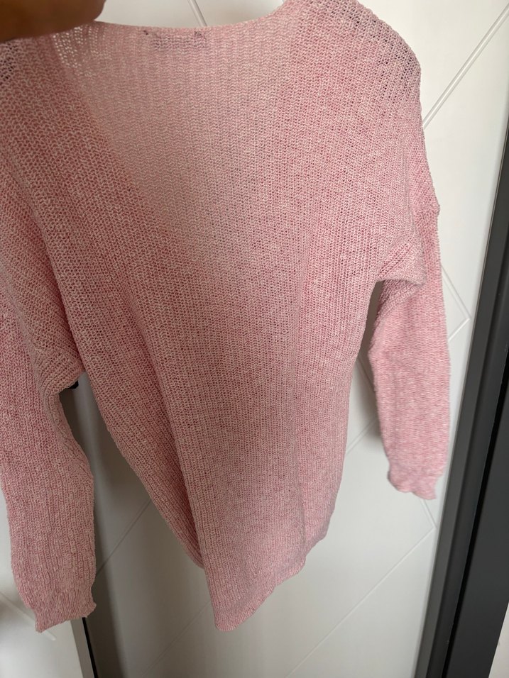 Pembe kruvaze kazak - Görsel 5