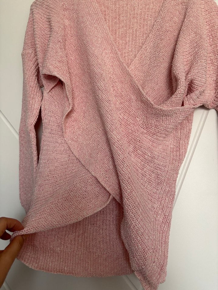 Pembe kruvaze kazak - Görsel 4