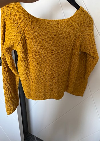 Kadın Sarı kazak - Görsel 4