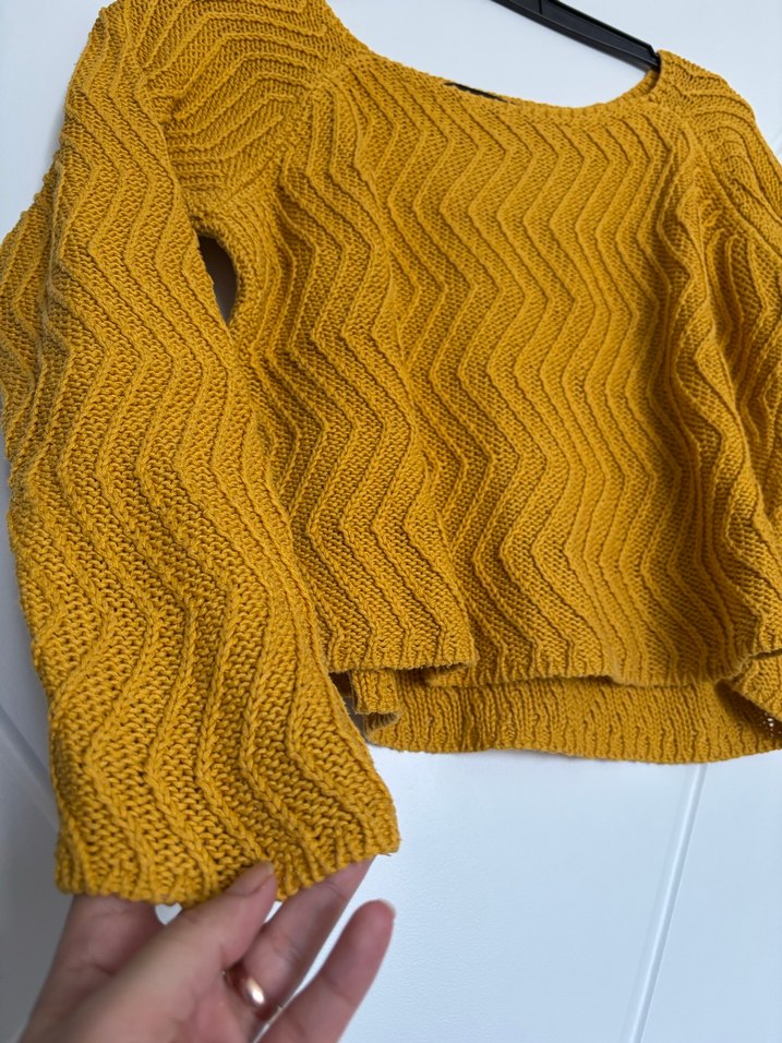 Kadın Sarı kazak - Görsel 2