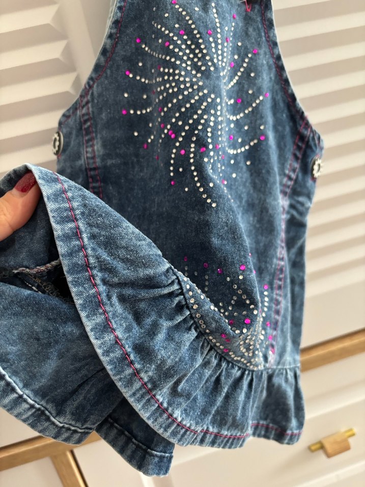 Kız Elbise kot - Görsel 3