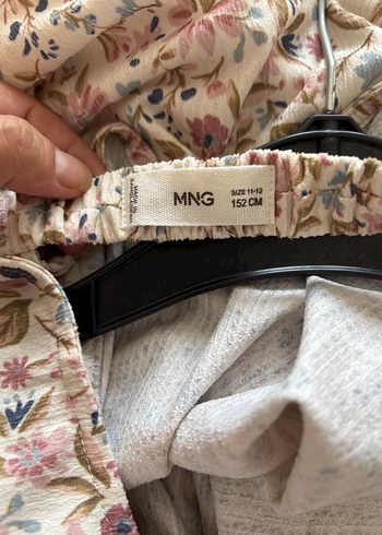 11-12 Yaş Beden Mango Kısa Kollu Elbise