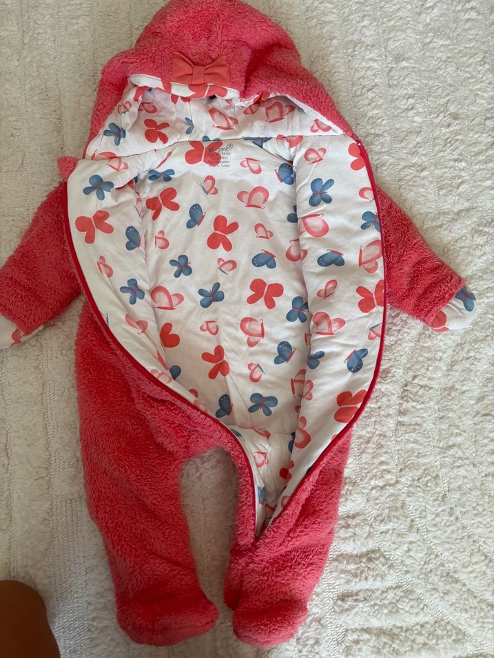 Kız bebek astronot ayaklı tulum - Görsel 2