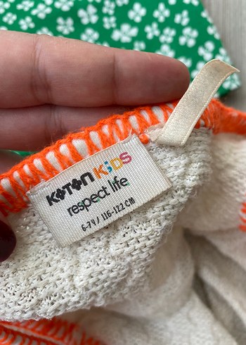 Koton Nakışlı Bohem Örme Crop Top