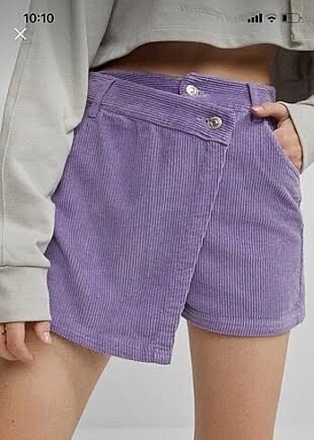 BERSHKA lila şort etek
