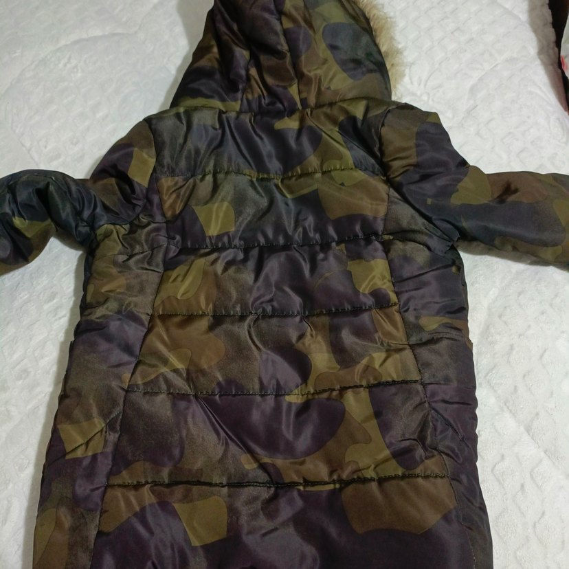 Kürk Detaylı Kamuflaj Erkek Çocuk Kaban - Görsel 2