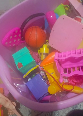 Pembe Renkli Çocuk Oyuncaklar kutusuyla beraber kapgı mevcut - Görsel 4