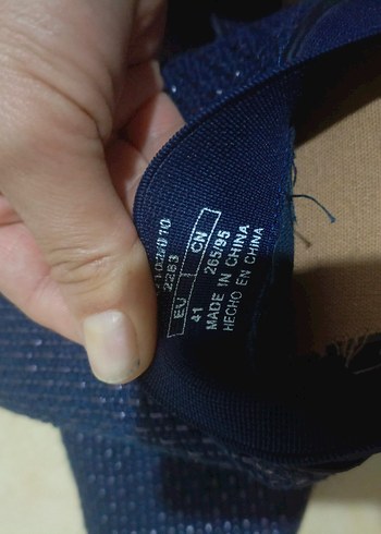 Erkek Mavi Parlak Cırt Cırtlı Espadril 41 no - Görsel 4