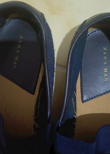 Erkek Mavi Parlak Cırt Cırtlı Espadril 41 no - Görsel 2