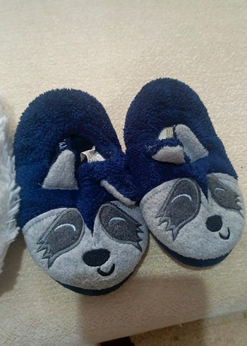 Kızlar için Beyaz Nakışlı Sıcak Ev Terliği - Görsel 4