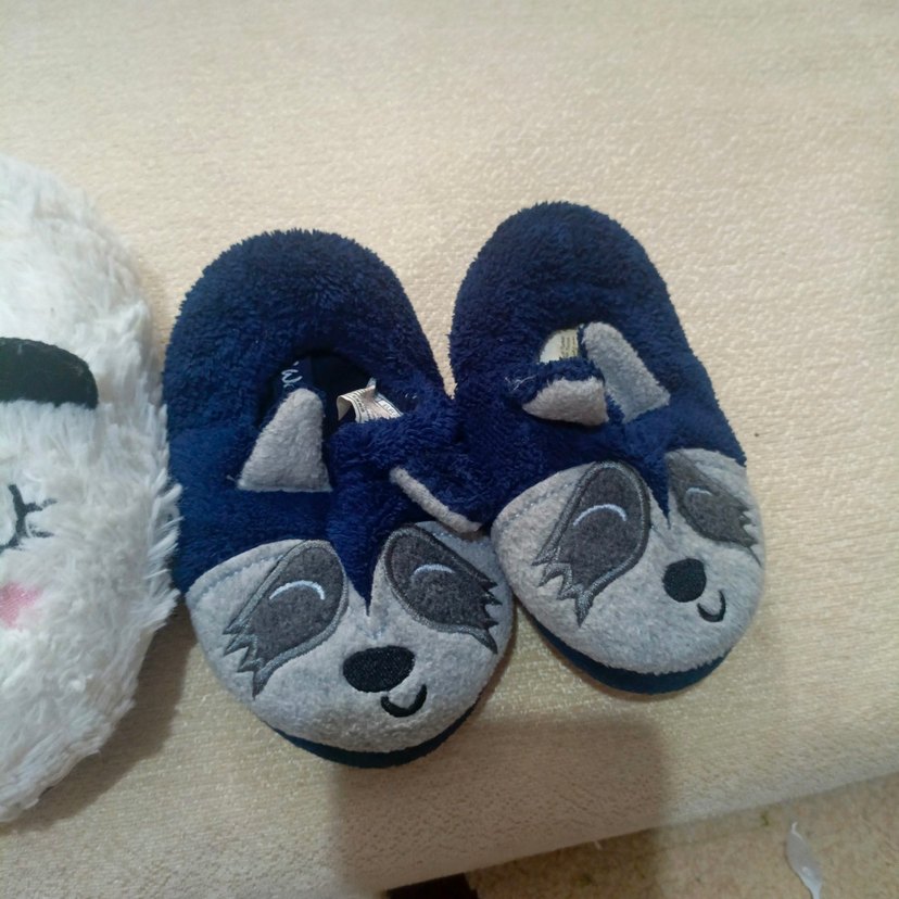 Kızlar için Beyaz Nakışlı Sıcak Ev Terliği - Görsel 4