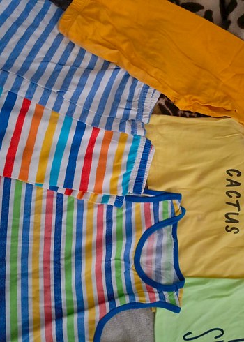 Sarı Baskılı Çocuk Atlet - Görsel 3