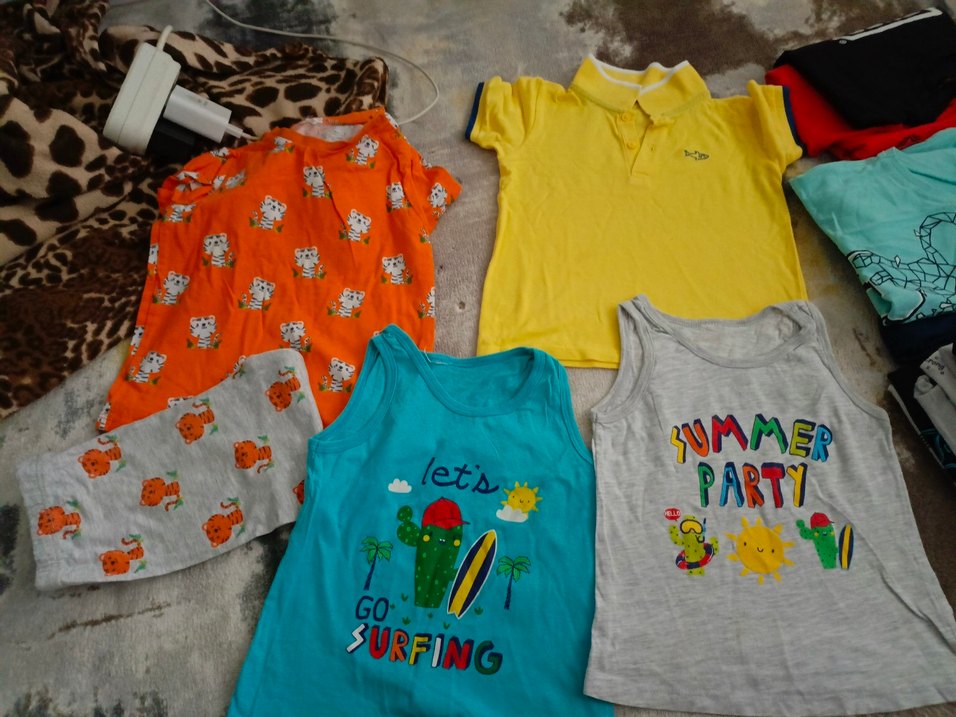 Sarı Baskılı Çocuk Atlet - Görsel 4