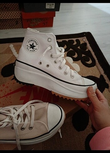 39 Beden beyaz Renk Converse sıfır ayakkabilar